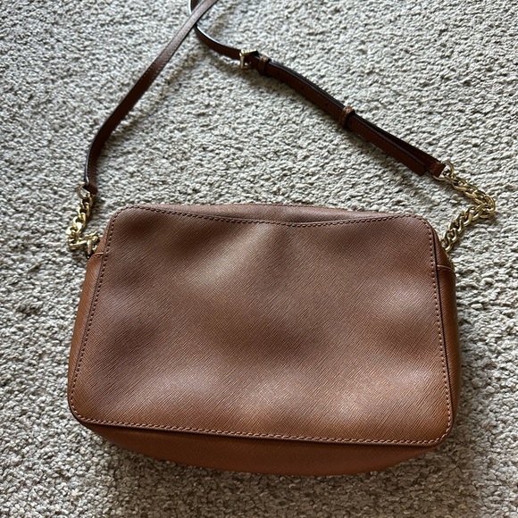 Michael Kors Tan Crossbody Bag with Gold Accents - Picture 2 of 5